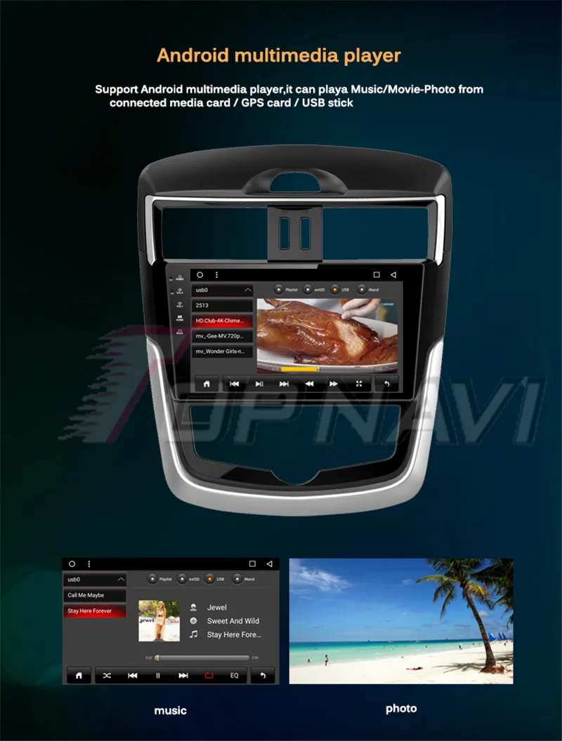 car audio 1 din For Nissan Tiida 2016