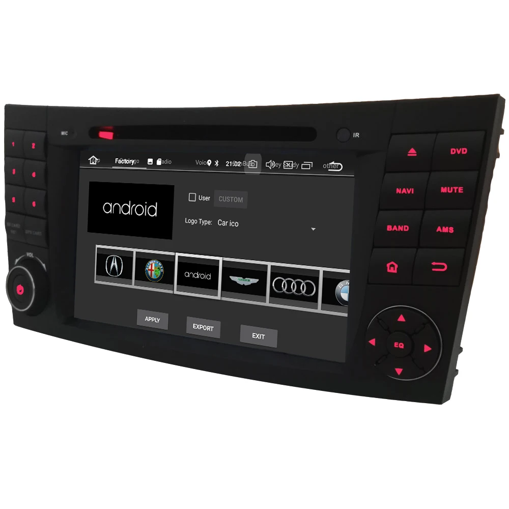 Discount KLYDE 4G Android 8 Octa Core 4GB+32GB Car DVD Player For Mercedes-Ben E-Class W211 E200 E240 E280 E300 E350 E400 E420 E500 E55 3