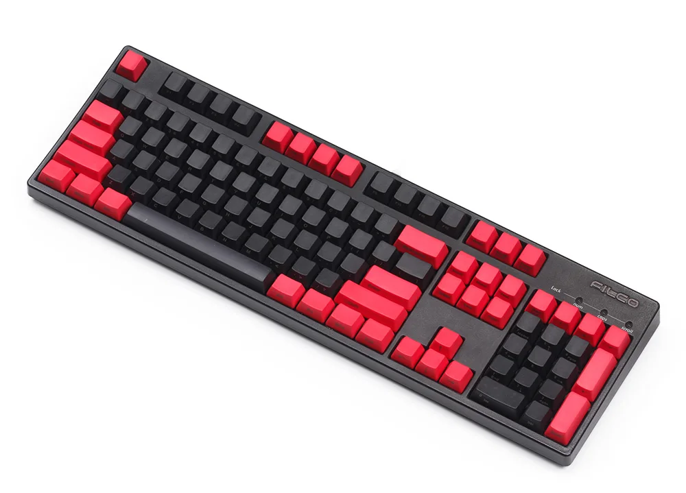 Боковая печатная pbt keycaps черный и красный oem профиль для mx wried Механическая игровая клавиатура