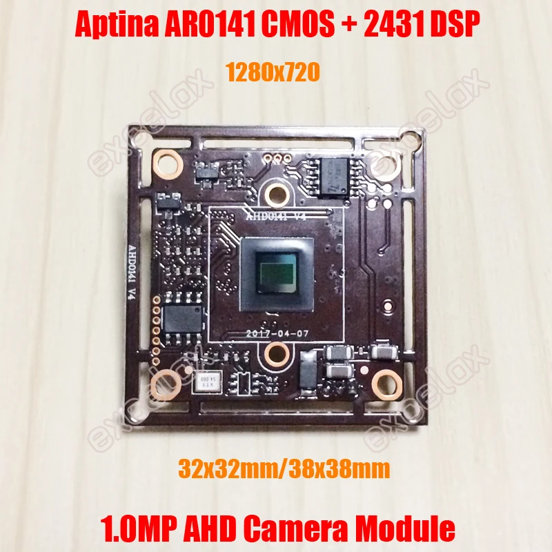 

1280x720 1MP AHD Camera Module 1/4" Aptina AR0141 CMOS Sensor Nextchip NVP2431H ISP 720P Megapixel Analog HD PCB Board