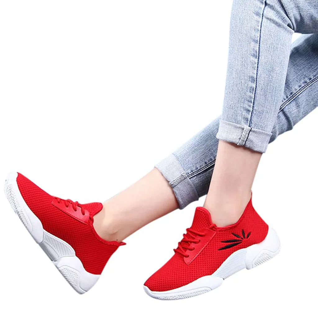 

Fashion sneakers women's Ladies Casual Anti-Slip lace-up Sport Walking Sneakers Loafers Soft Shoes zapatos de mujer Dropshipping