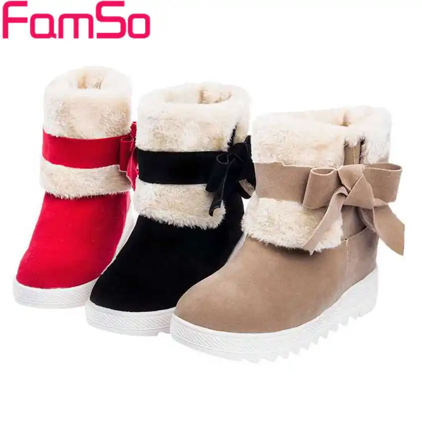 

Plus Size34-43 2016 new Fashion Women Boots Black Spring Autumn Half motorcycle boots Winter Fur outdoor Snow Boots SBT2837