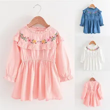 Одежда для маленьких девочек; вечерние платья принцессы с вышивкой на свадьбу; зимняя одежда для малышей