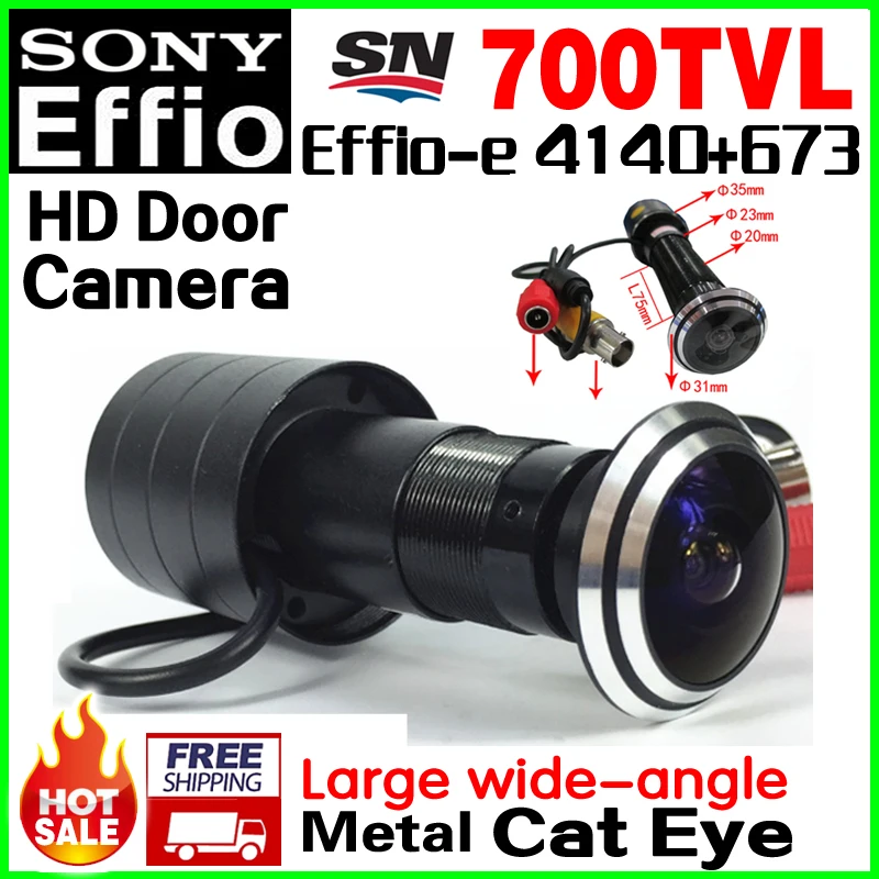 170 градусов большой широкий угол дверь кошачий глаз 1/3 &quotSony датчик CCD 4140 + 673 700TVL