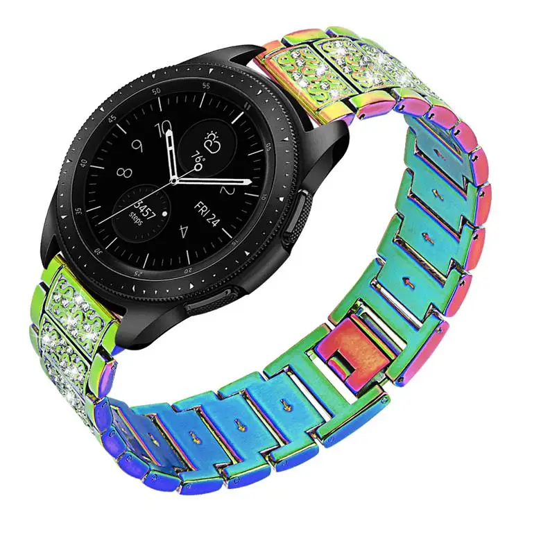 Joyozy темперамент женские часы ремешок для samsung galaxy watch 42 мм ремешок из нержавеющей стали для samsung galaxy s3 - Цвет ремешка: Colorful