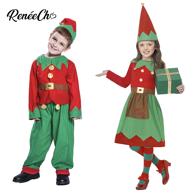 

Christmas Costume For Kids Santa Claus Costume Boy Elf Costume Child New Year Cosplay 2018 Christmas Dress For Girls Xmas