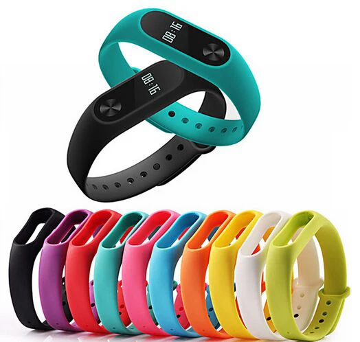 

Fashion Durable Replacement Wristband TPU Wrist Strap For Xiaomi Mi Band 2 Smart Bracelet 10 Colors for Choice