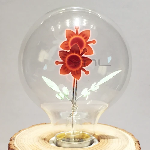 Эдисон лампы E27 220V накаливания светильник лампочка G80 подвесной светильник в стиле ретро Новогоднее украшение светильник Edison лампа накаливания ампулы Винтаж лампа - Цвет: Flowers