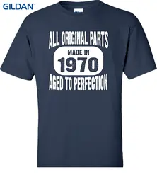 Мужские крутые футболки, топы, футболка, Летний стиль, мужская футболка для взрослых, сделано в 1970 году, все оригинальные части в возрасте до