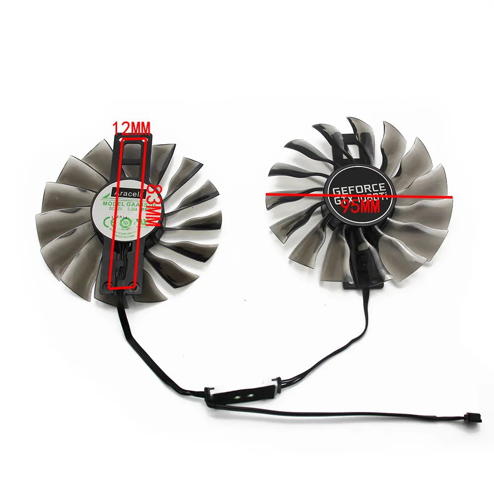 95mm GAA8S2H GTX1080Ti Alternative GPU VGA Cooler Fan For Palit GTX 1080Ti Super JetStream Grahics Card VGA Replacement