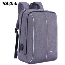 XQXA Waterproof Anti-theft USB Charging 15-17 inch Laptop Backpack for Women & Men Backpack School Backpack Bag for Male Mochila