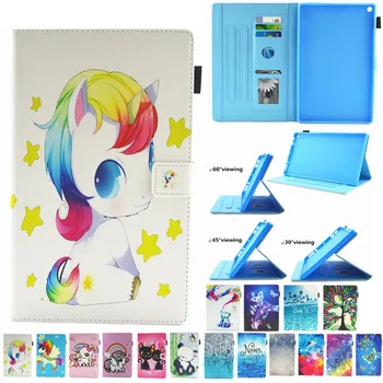 

Protective shell Case for Amazon Fire HD10 2017 Release Flip PU Leather Cover For Amazon Kindle Fire HD 10 7th 10.1" Tablet