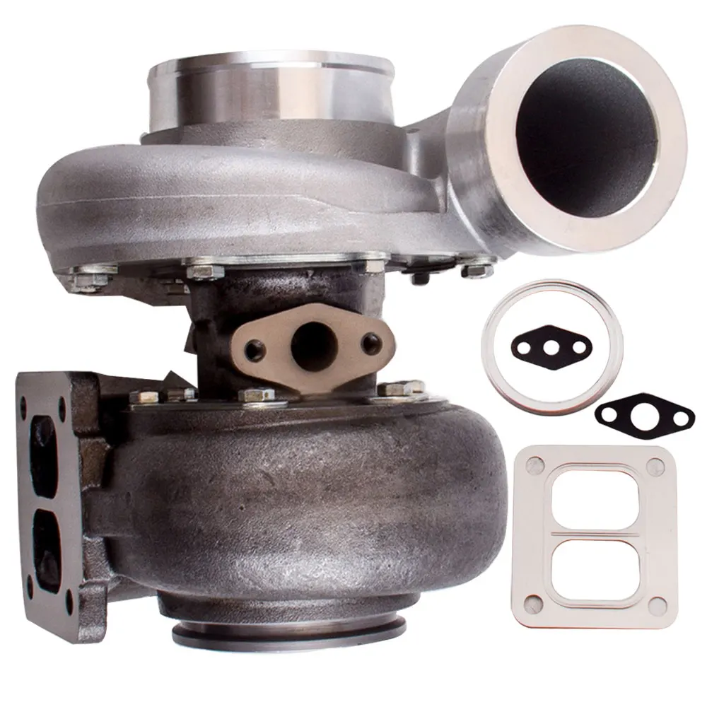 

GT45 GT45R Universal Turbo A/R .66 A/R 1.05 T4 T66 V-band Turbocharger 4 Bolt Flange 600+HP External Wastegate