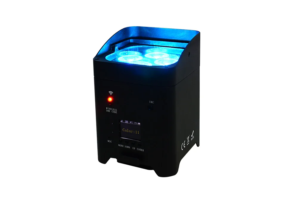  32pcs Battery 4*18W RGBWA + UV LED Par Light with Phone App Control