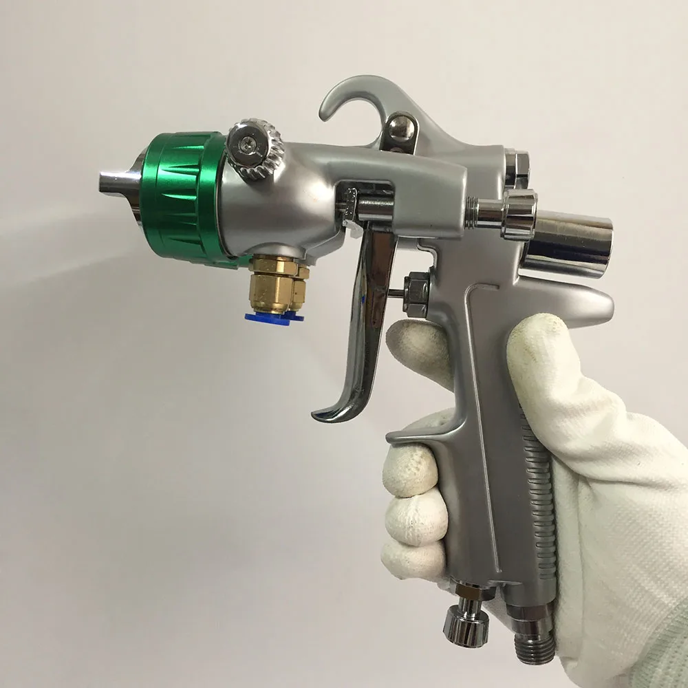 

SAT1189 high pressure double nozzle spray gun for nano chrome pneumatic silver mirror chrome paint gun dual head air paint spray