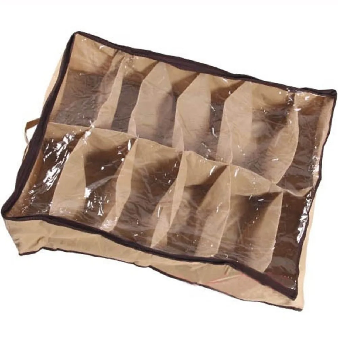 محبوكة شفافة الإبداعية Househ خزانة خذاء الغبار واقية 12 حالات أحذية حقيبة التخزين حامل مُنظِم صندوق تحت السرير خزانة محبوكة شفافة الإبداعية Househ خزانة خذاء الغبار واقية 12 حالات أحذية حقيبة التخزين حامل مُنظِم صندوق تحت السرير خزانة