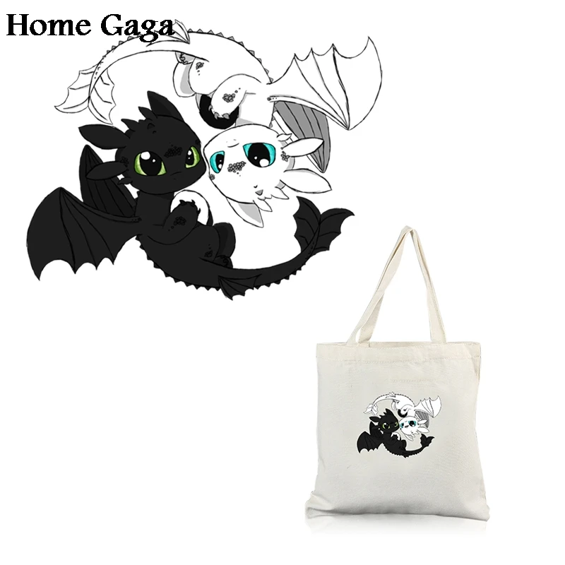 

Homegaga how to train your dragon Clothes Heat press Transfers Stickers Iron on Patch Handmade Appliques Jeans T-shirts D1759