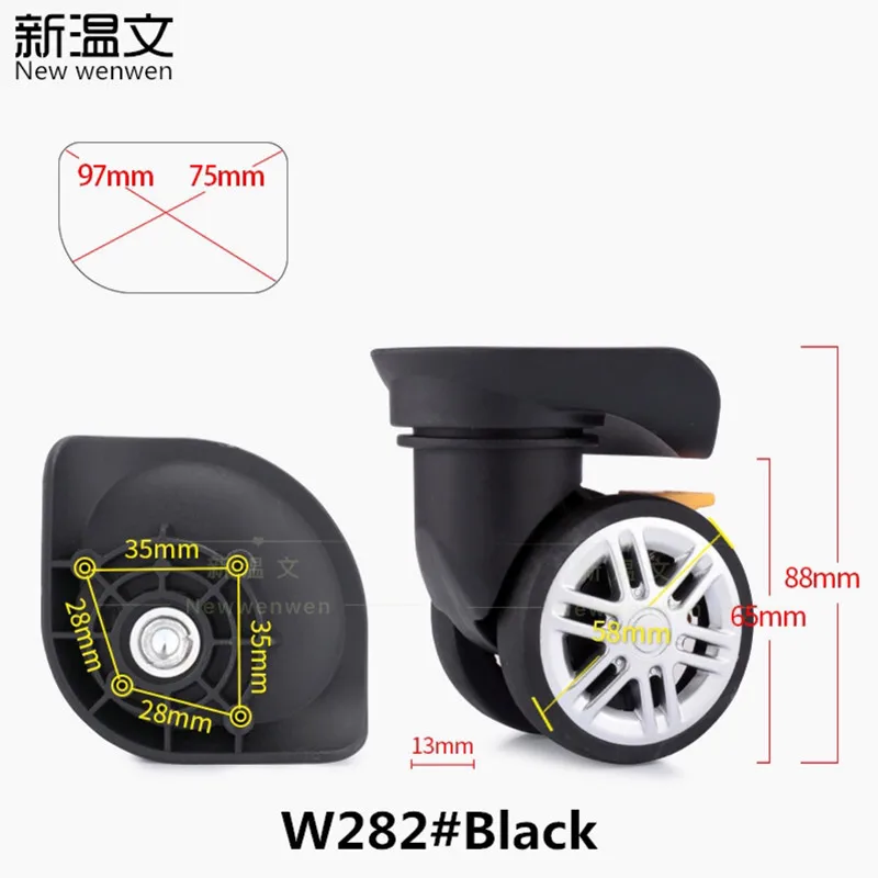 Сменные багажные колеса для чемодана, запчасти, Универсальные ролики на колесиках, аксессуары для чемодана, сумки на колесиках, шкив