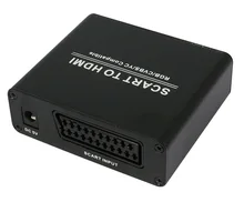 Free shipping SCART to Add HDMI audio Scaler Box