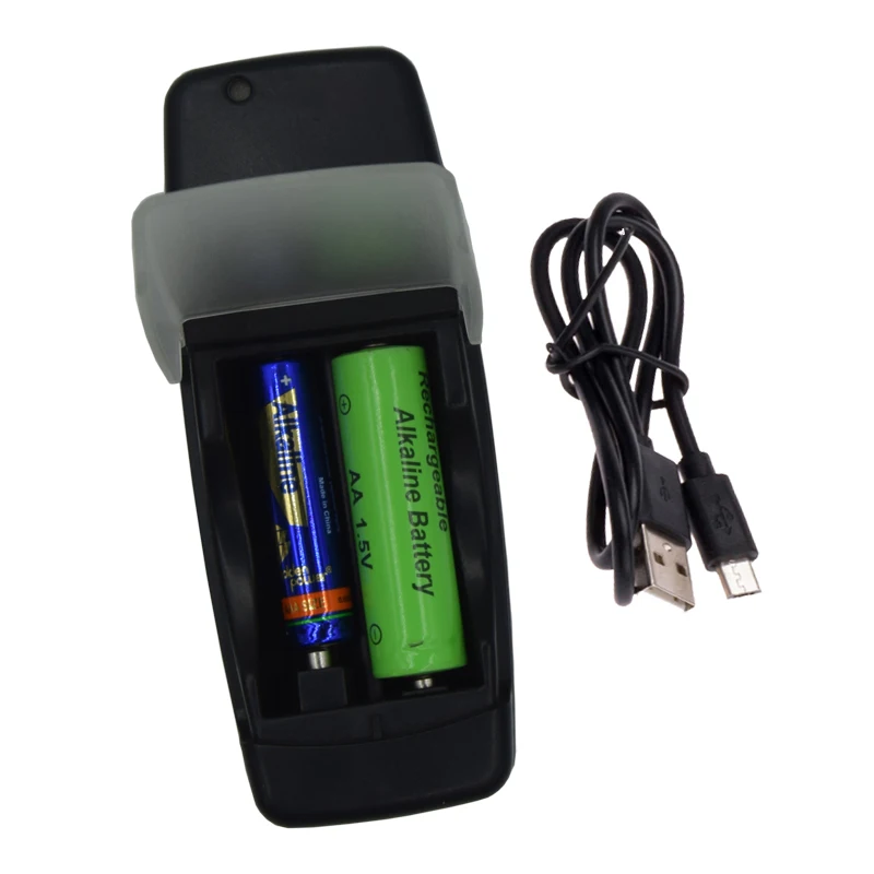 2 Slots USB smart battery charger for 1.5V AA AAA alkaline Rechargeable