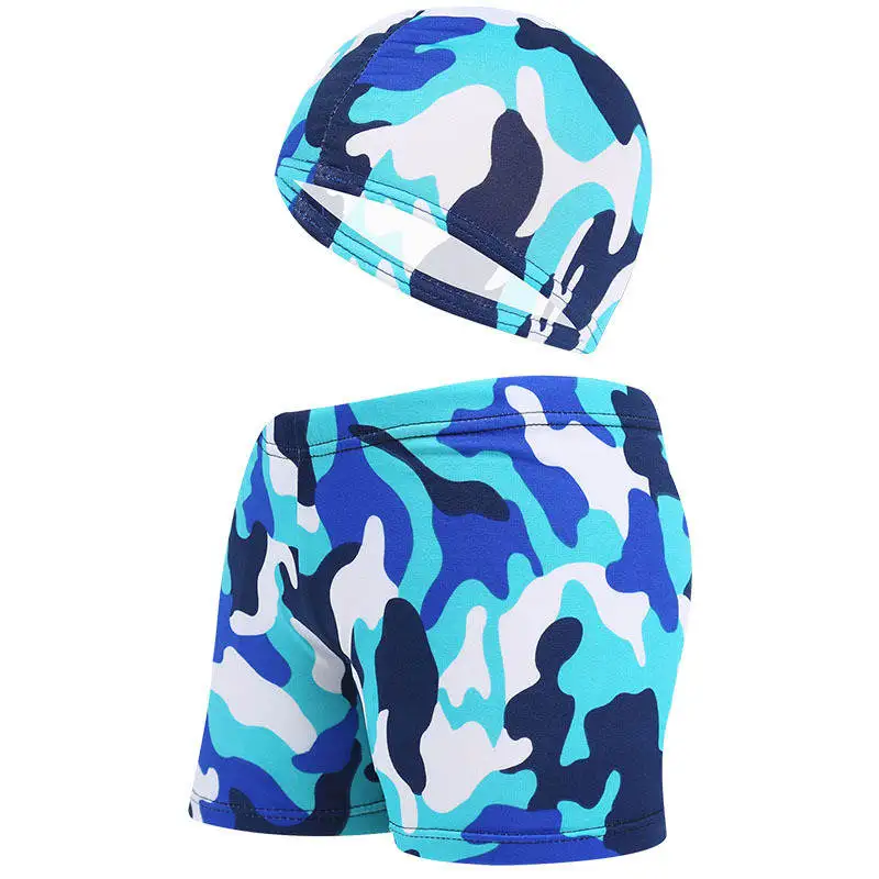 

Kids Children Swimming Trunks Briefs Shorts Caps Camouflage Printed Colorful Swim Pool Beach Swimwear Swimsuit Bathing Suit Wear