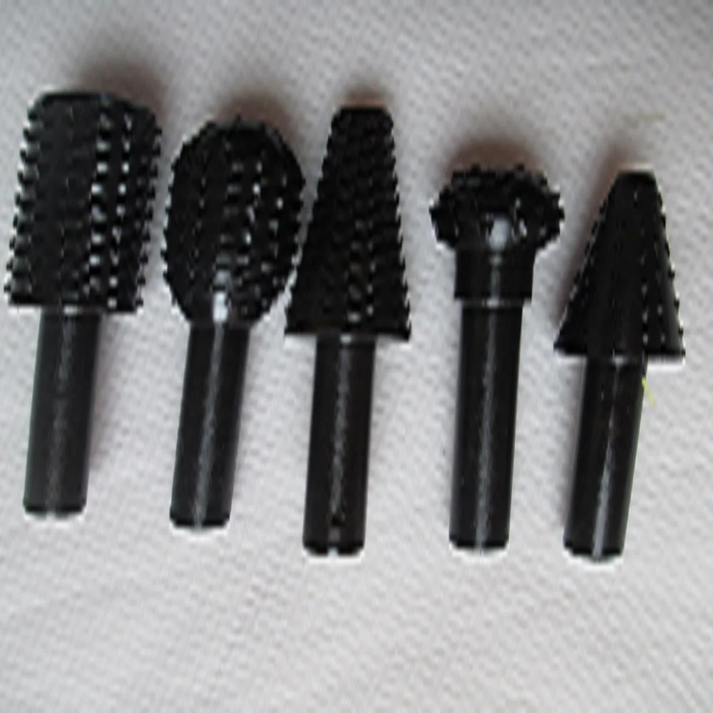 5Pcs HSS Black Wood Drills Rotary File Dremel Tool Mini Drill Bit Set Cutting Tools For Woodworking Knife Wood Carving Tool