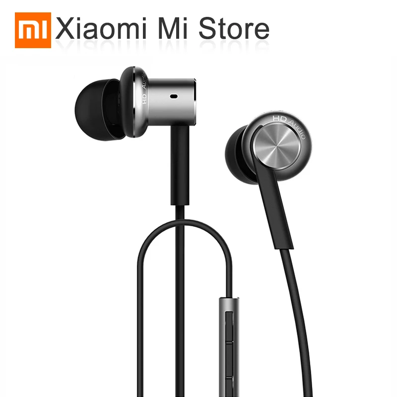 Original Xiaomi Mi Hybrid Dual Drivers Earphone In Ear Wired Control Microphone Dynamic And Two Balanced-Armature | Электроника