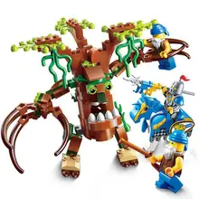Sermoido Building Block War Of Glory Castle Knights Ent Witchclaw 3 Figures 131pcs Educational Bricks Toy Boy Gift assembled building block mediaeval castle soldiers model war military knights plastics figures toy diy toy for boys