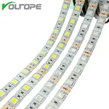 5 M/partij LED Strip 5050 DC12V 60 LEDs/m Flexibele LED Licht RGB Fiexble Licht Led Lint Tape Thuis decoratie Lamp(China)