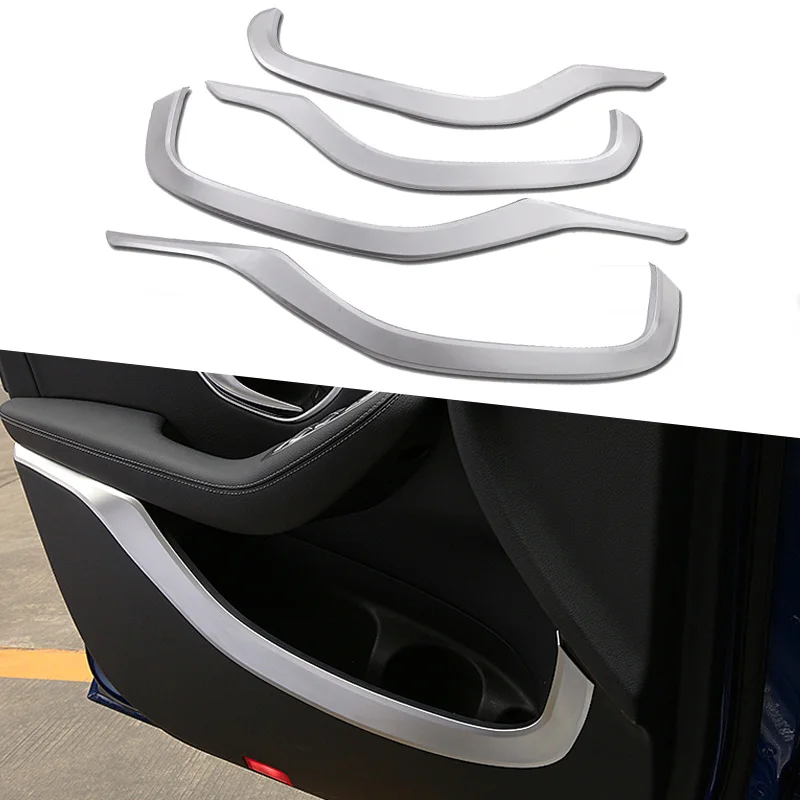 ABS Chrome Car Interior Door Cover Decoration Trim Strips For Mercedes
