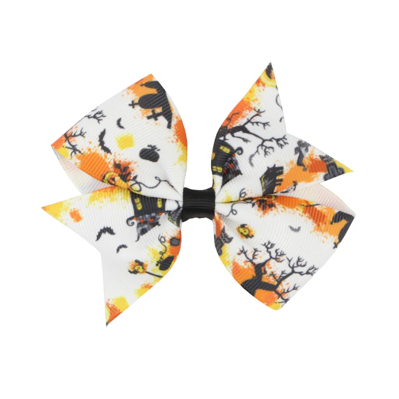 Kids' Solid Grosgrain Ribbon Hairbow with Clips Handmade Glitter Edge Hair Bow Girls' Headwear  Head Accessories (9)