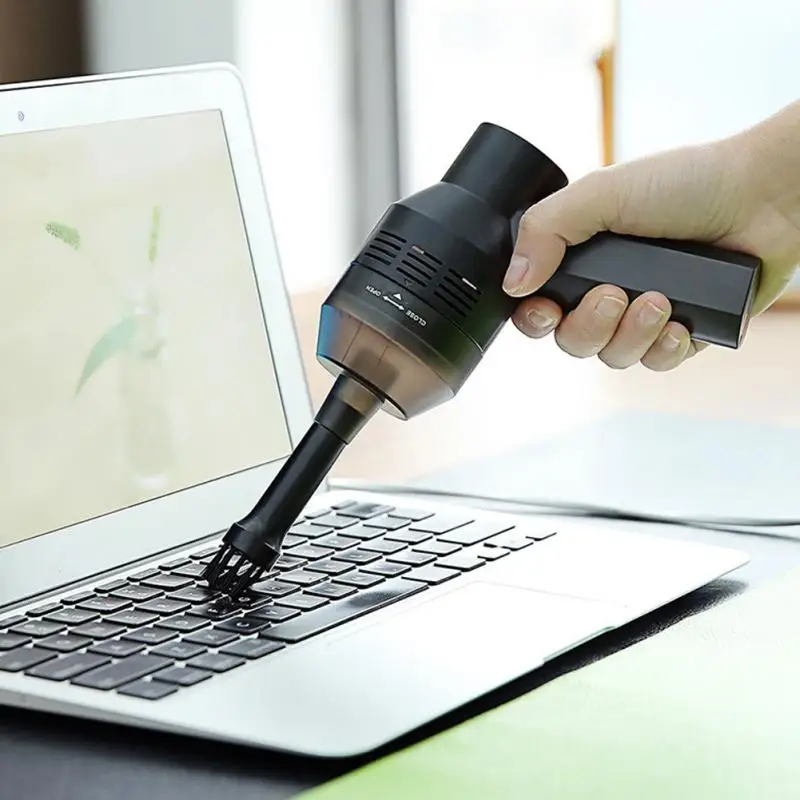 

USB Rechargeable Mini Corner Desk Table Vacuum Cleaner Keyboard Furniture Cushion Dust Sweeper