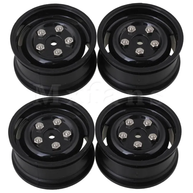 Best Offers Mxfans 4pcs Plastic RC 1:10 Wheel Rims for Model On-road Racing Car & Drift Car Black