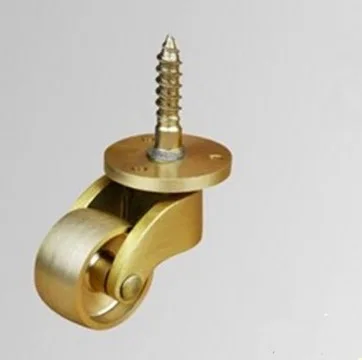 

4pcs freeshipping Copper casters foot wheel table metal piano wheels caster-Wheel diameter:25mm