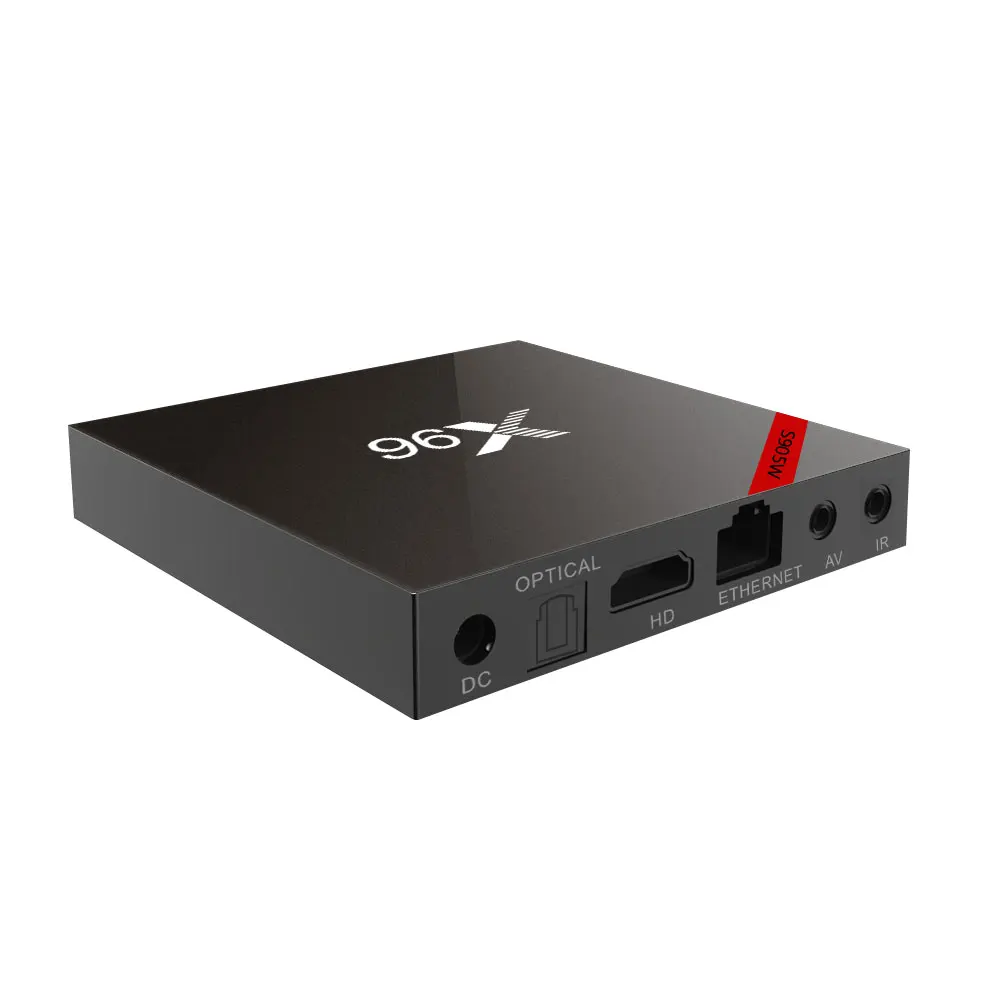 Английский арабский IPTV box X96W Android tv box 7,1 Amlogic S905W четырехъядерный ARM Cortex A53 с 1200 live+ VOD smart tv box