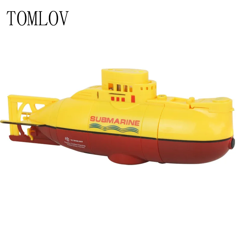 

TOMLOV 2017 Hot sell child toys Mini remote control submarine nuclear submarine toy boat+1 year warranty+free shipping