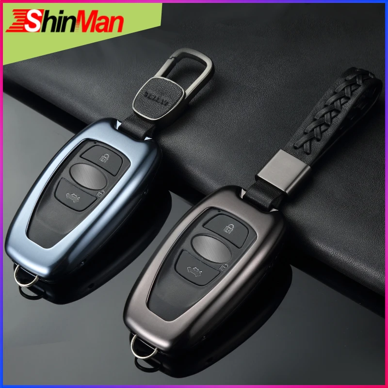 

ShinMan Alloy Key Car key Case Keychain For Subaru Impreza legacy Forester XV trezia BRZ wrx levorg Outback Key Cover