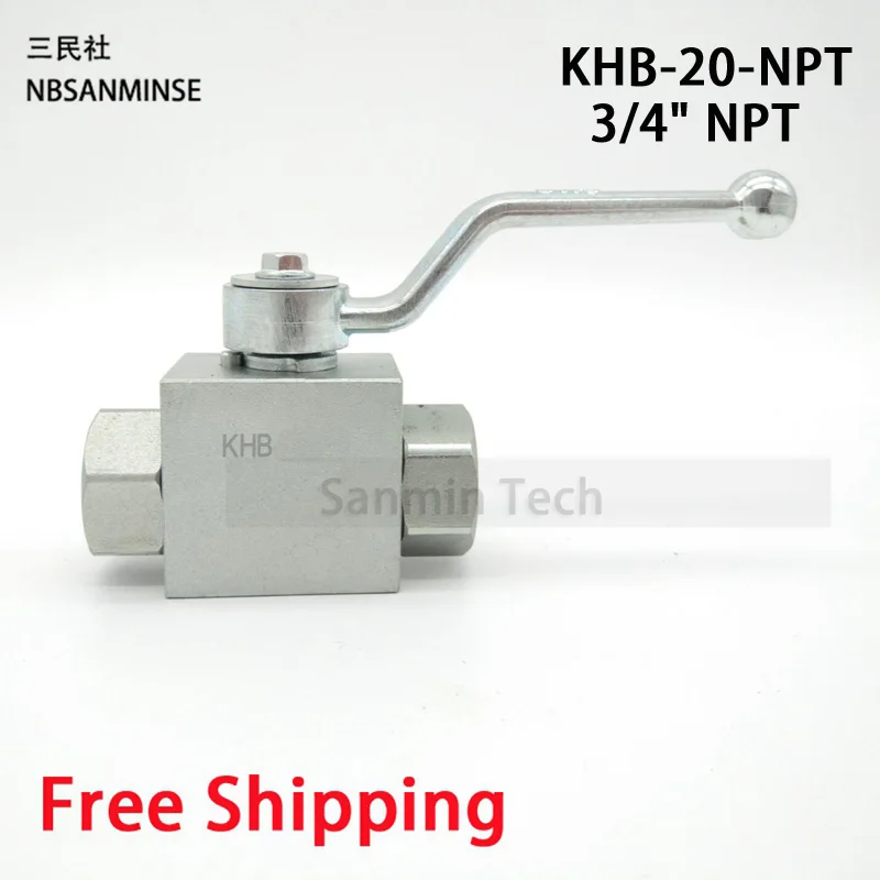

Free Shipping KHB - NPT Hydraulic Ball Valve High quality Ningbo Sanmin (NBSANMINSE) Hydraulic Valve