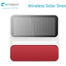 Etiger беспроводной Солнечной Сирена ES-S8A новое солнце мощность вспышки тревоги сирена