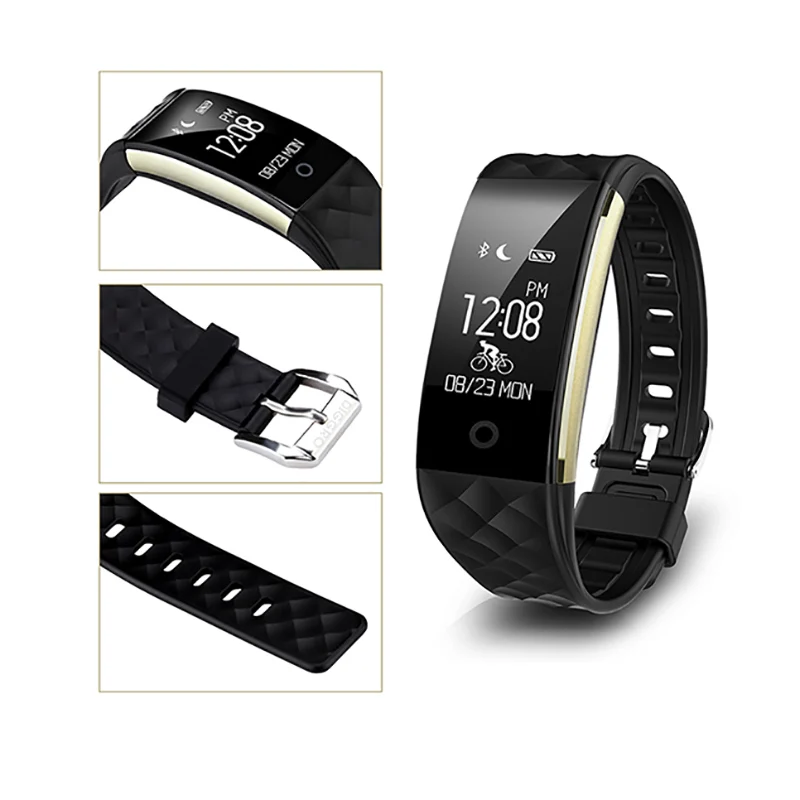 S2 Bluetooth Смарт Браслет Шагомер трекер сна монитор сердечного ритма IP67 Smartband