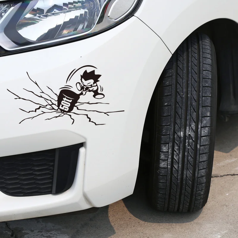 

Funny 50T hammer car styling,reflective car decals and sticker on car bumper window fender tail and so on,cartoon car sticker