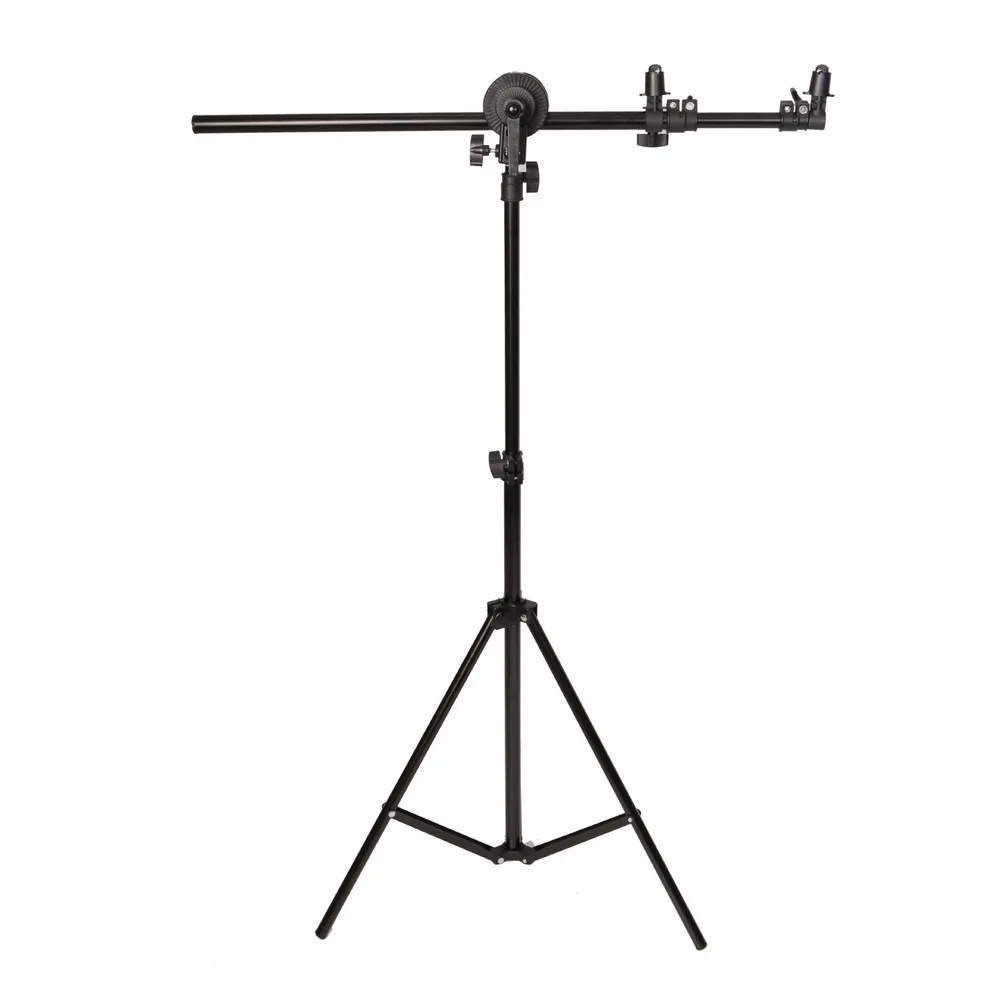 Selens Holder Bracket Swivel Head Reflector Disc Arm Support with 2m light stand Background Stand Tripod Bracket for