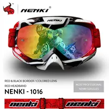 NENKI Motocross Occhiali Da Moto Delle Donne Degli Uomini di Occhiali Da Moto Casco Off-Road Motocross Occhiali di protezione di ATV MX BMX DH MTB Occhiali