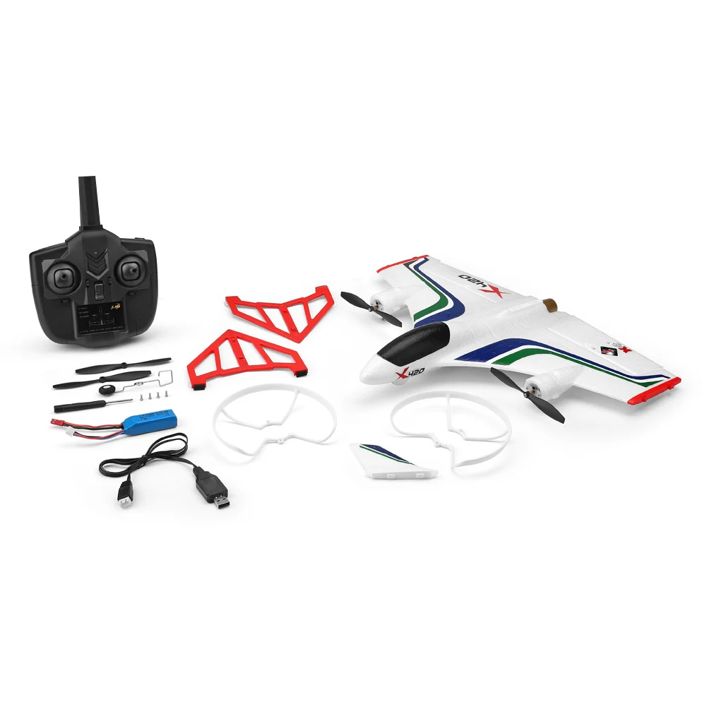 

EPP DIY Aircraft RC Airplane 6 Channels 2.4Ghz Airplane Kids Toys with Remote Control YH-17