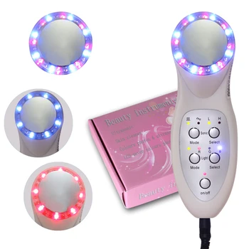

7 LED Photon Lights Sonic Ultrasonic Facial Lift Skin Care Cleaner Ultrasound Facial Anti Aging Wrinkle Remover Beauty Massager