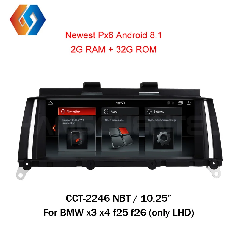 10 25 дюймов Android 8 1 для BMW X3 F25 X4 F26 НБТ gps навигации Автомобильный мультимедийный