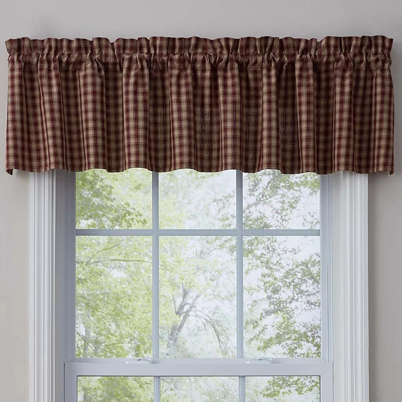 Us 35 10 Offchristmas Plaid Curtains Short Curtains Dressed Up Window Small Window Curtains For Home Decoration Room Kitchen Windows In Party Diy