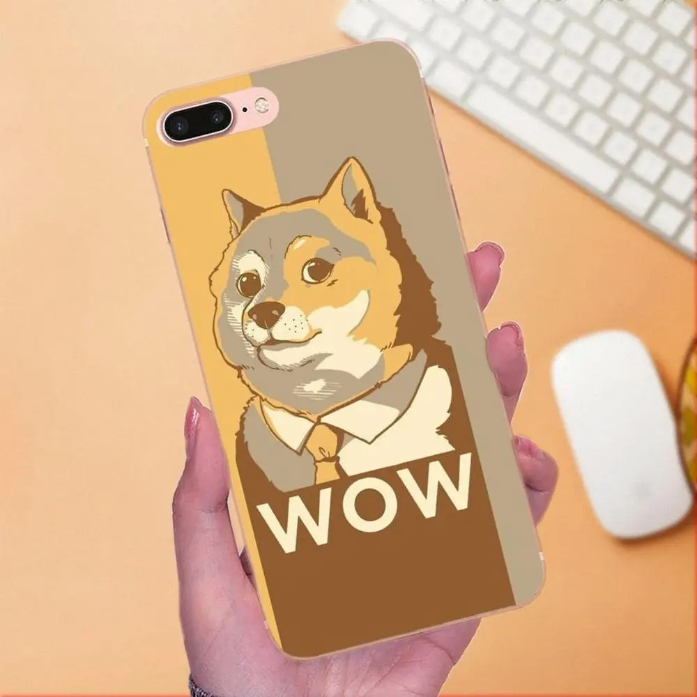 Брашвуд Doge Сиба ину Сделай Сам красивый для Apple iPhone X XS Max XR 4 4S 5 5C 5S SE 6 6S 7 8 Plus Мягкий