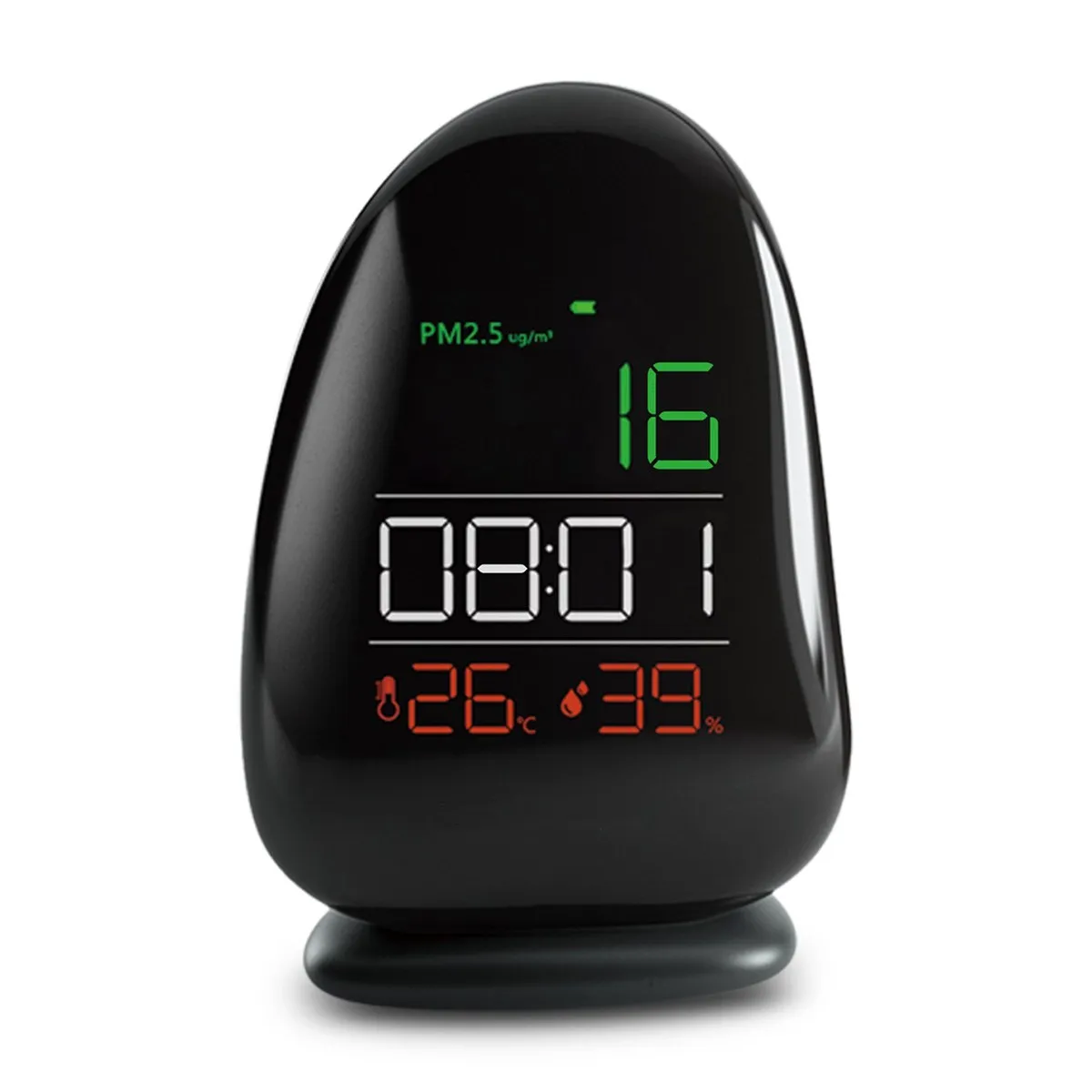 

PM2.5 Laser Sensor Detector Air Quality Monitor Meter w/ Temperature/Level/RH humidity/Time Gas Analyzers For Home Office School