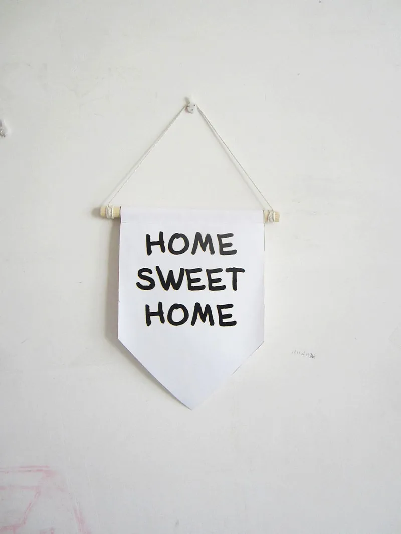 home sweet home canvas banner,motivation wall quote,Nursery decor wall